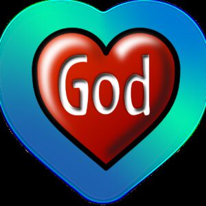 god, heart, love